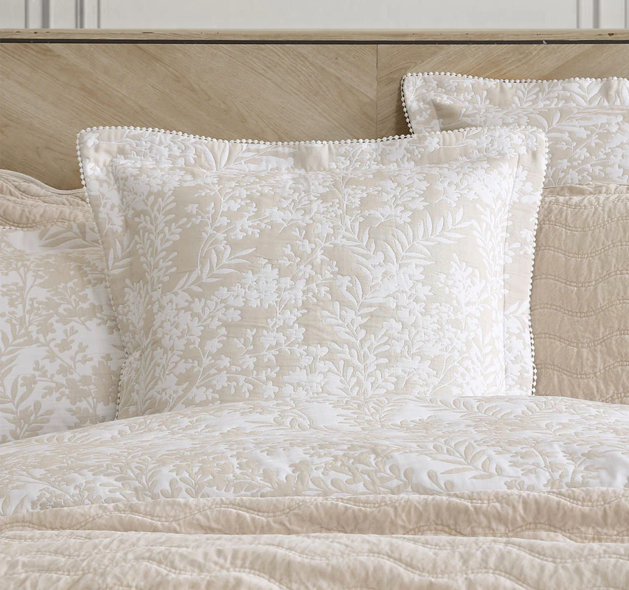 Quinn European Pillowcase Stone - Image 3