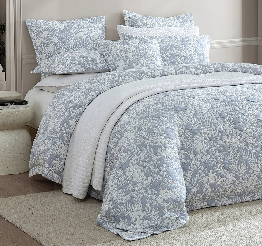 Quinn Quilt Cover Set Range Denim - Image 5