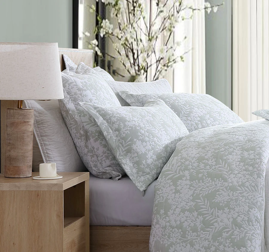 Quinn Quilt Cover Set Range Sage - Image 3