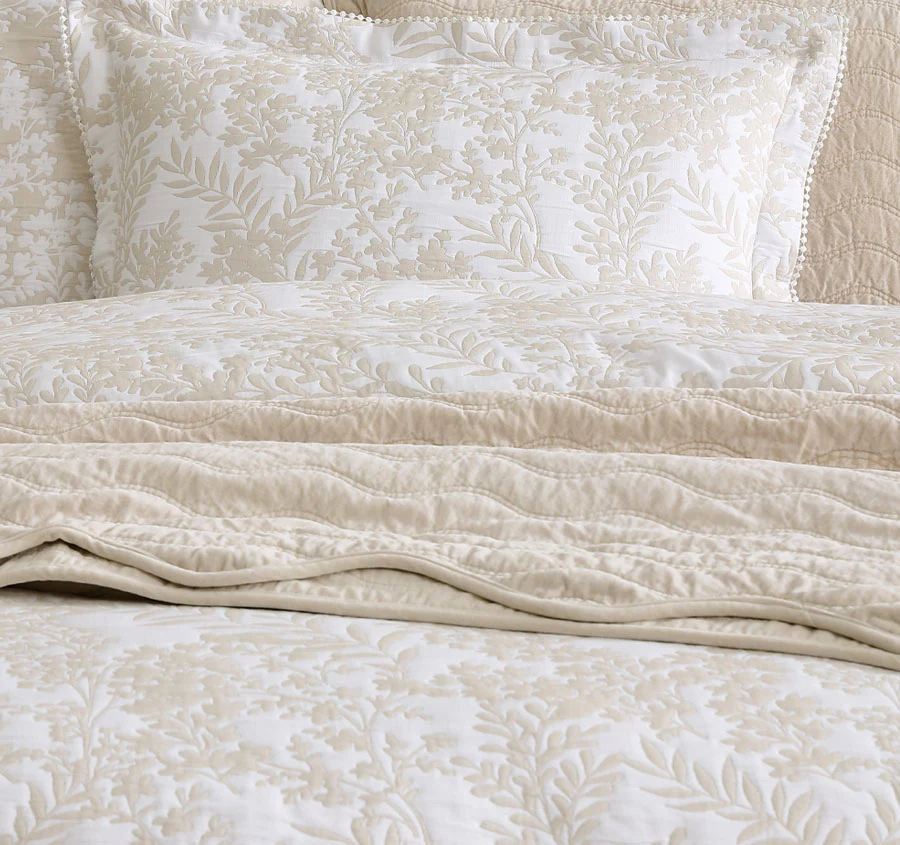 Quinn Quilt Cover Set Range Stone - Image 2