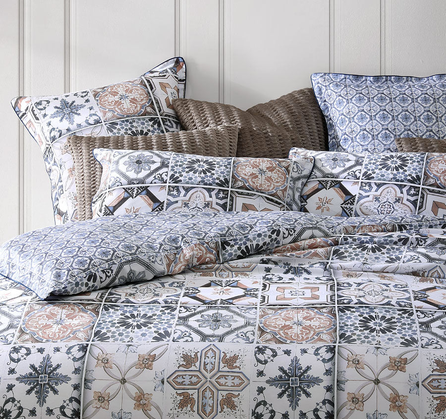 Restore Quilt Cover Set Range Navy - Image 4