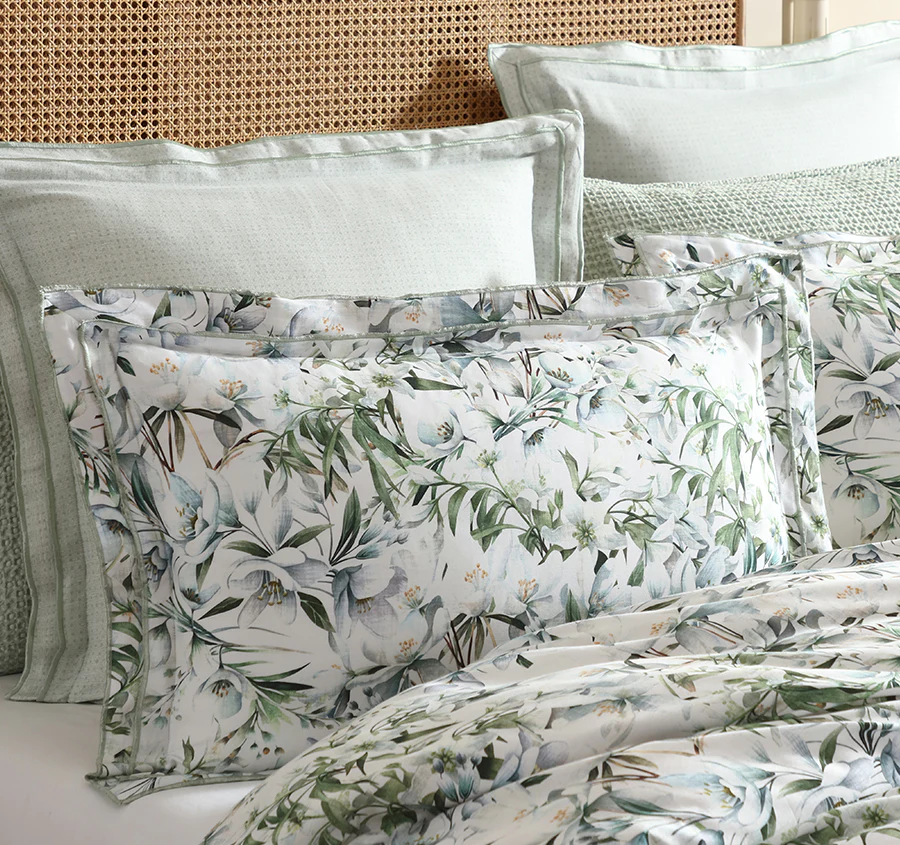 Starlet Quilt Cover Set Range Sage - Image 4