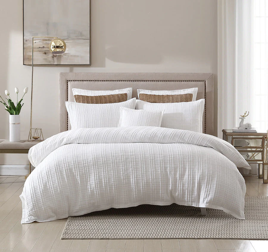 Winton Quilt Cover Set Range White