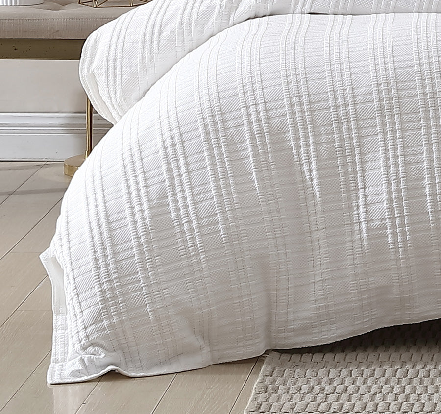 Winton Quilt Cover Set Range White - Image 3