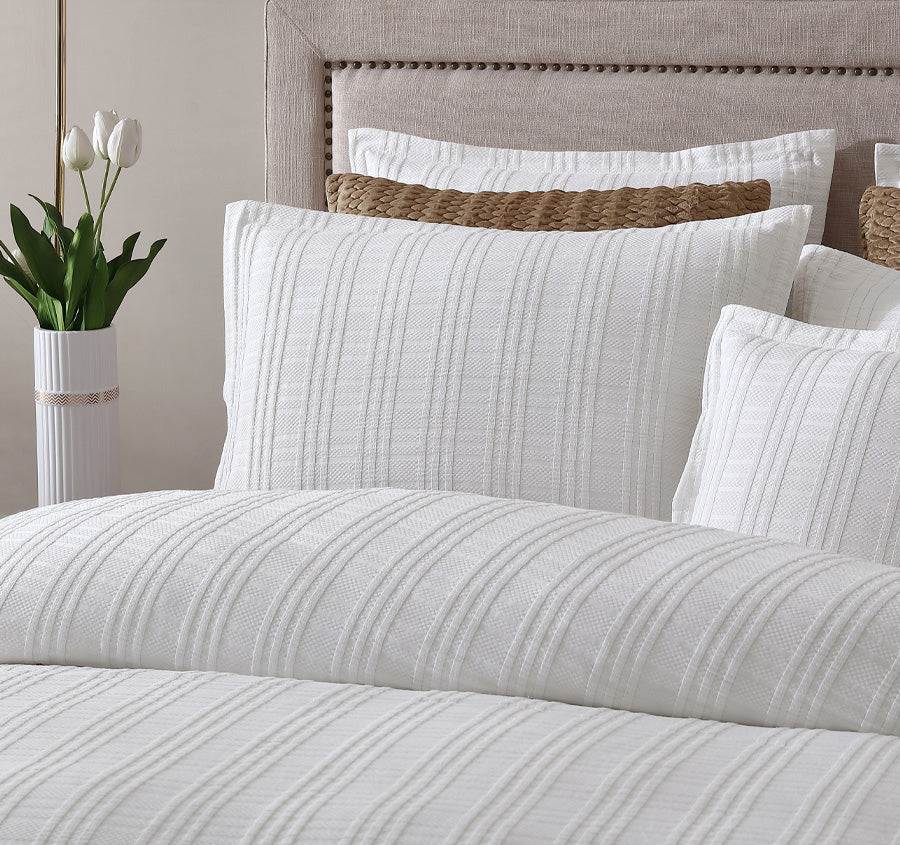 Winton Quilt Cover Set Range White - Image 4