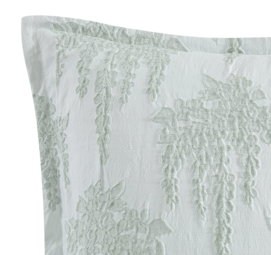 Wisteria European Pillowcase Sage - Image 2