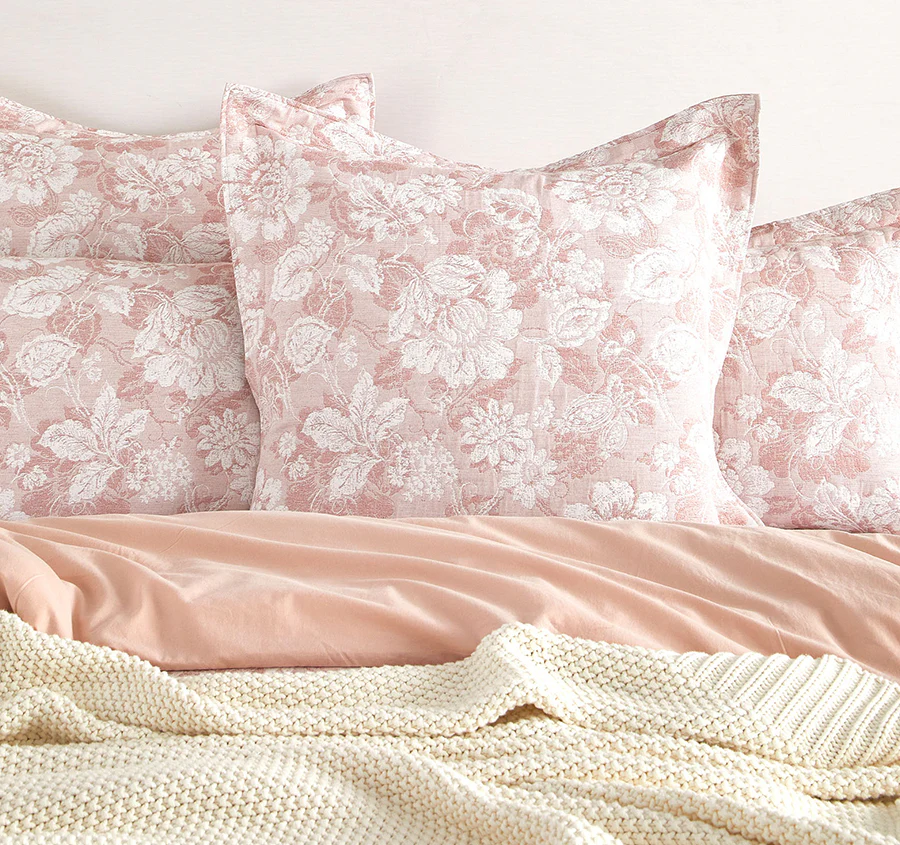 Aura European Pillowcase Blush