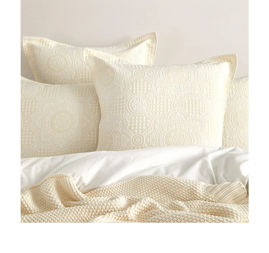 Dakota Quilt Cover Set Range Beige - Image 5