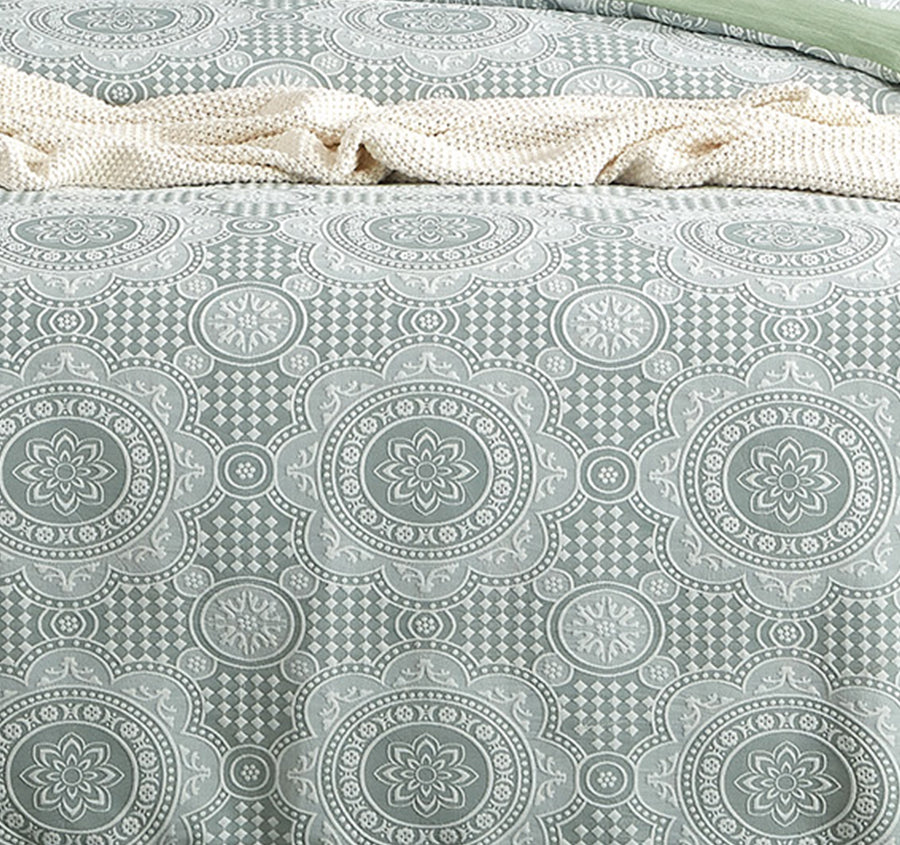 Rizz Quilt Cover Set Range Sage - Image 2