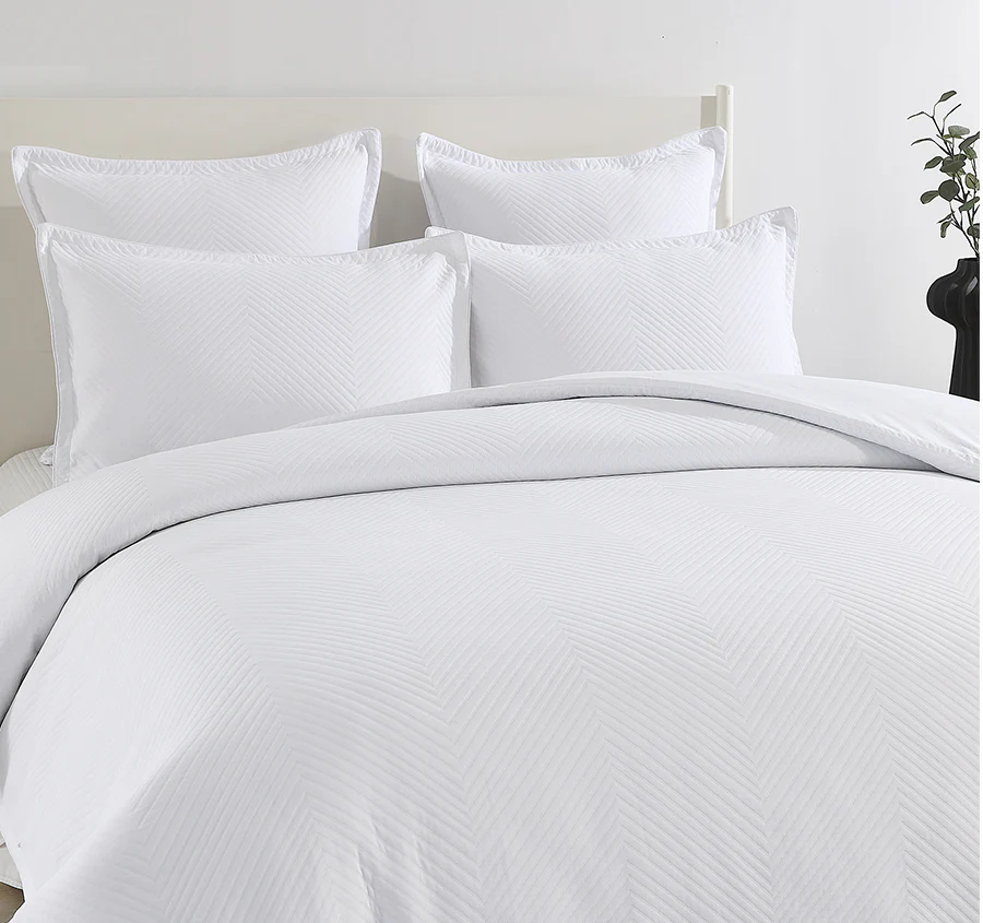 Atlantis Quilt Cover Set Range White - Image 6