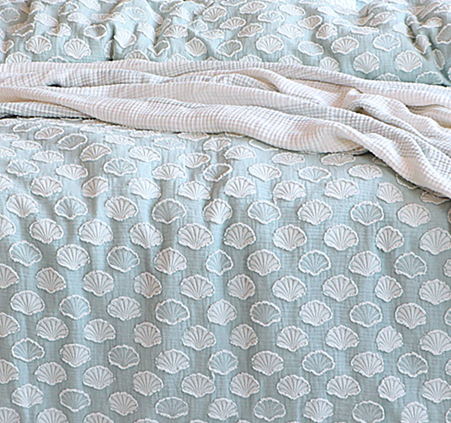 Coralium Quilt Cover Set Range Aqua - Image 2
