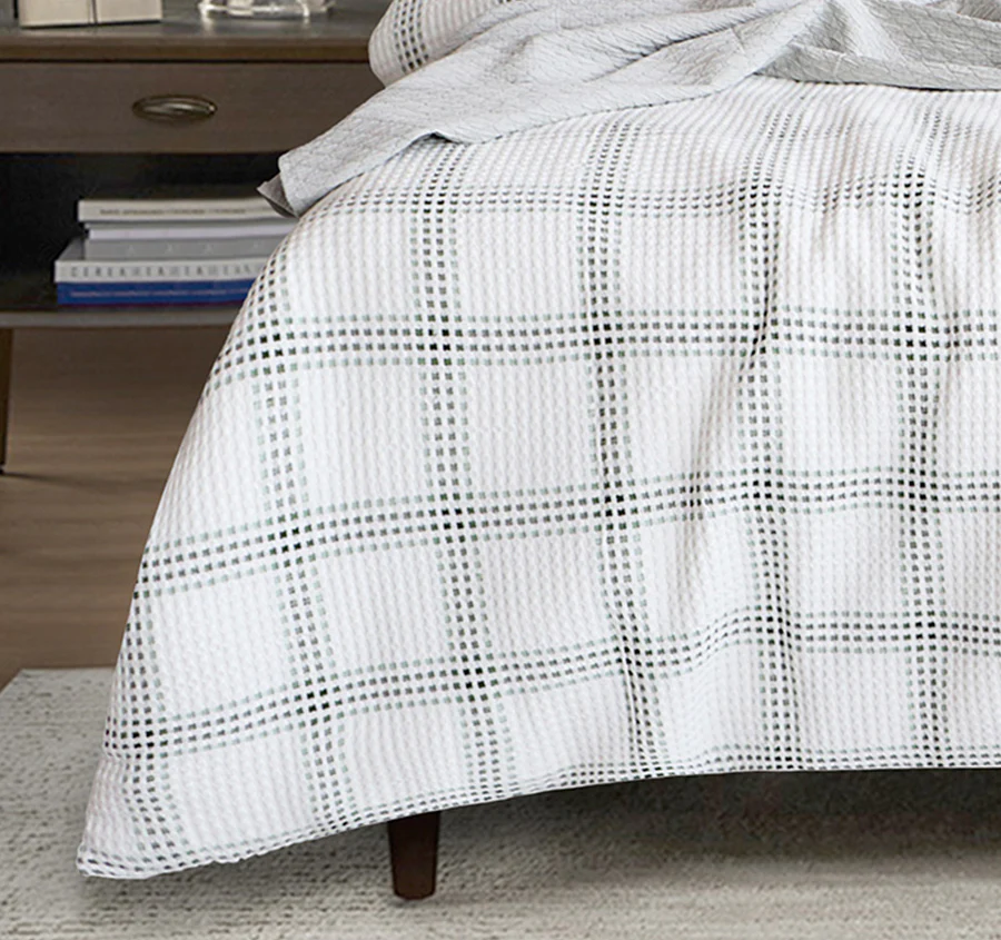 Elliot Quilt Cover Set Range Sage - Image 3