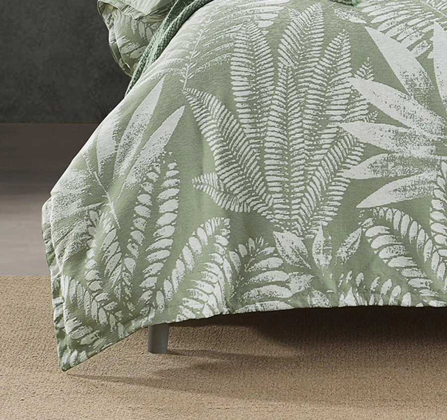 Lansfield Quilt Cover Set Range Sage - Image 3