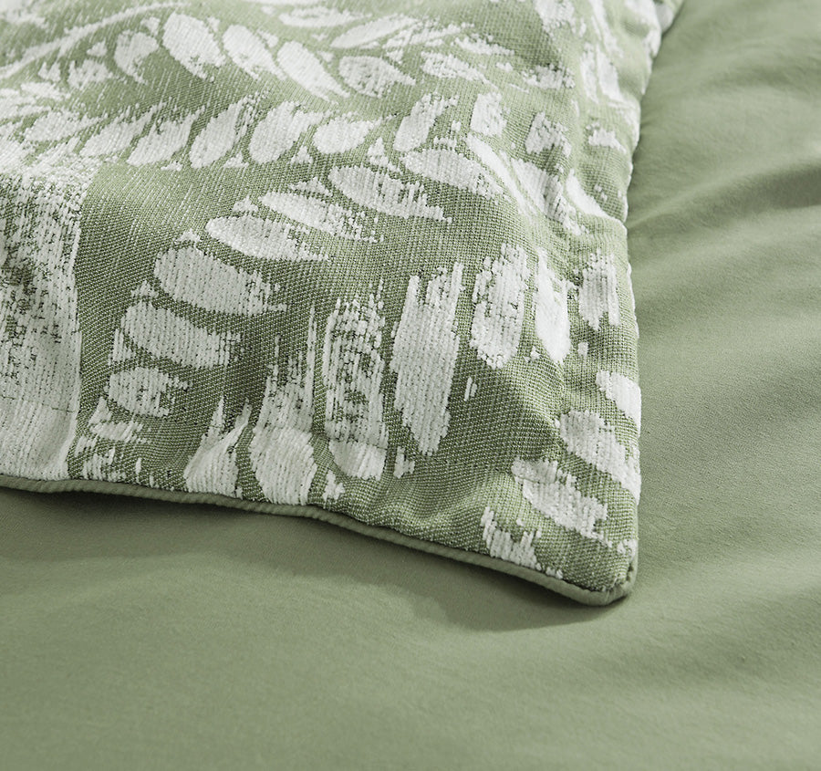 Lansfield Quilt Cover Set Range Sage - Image 5