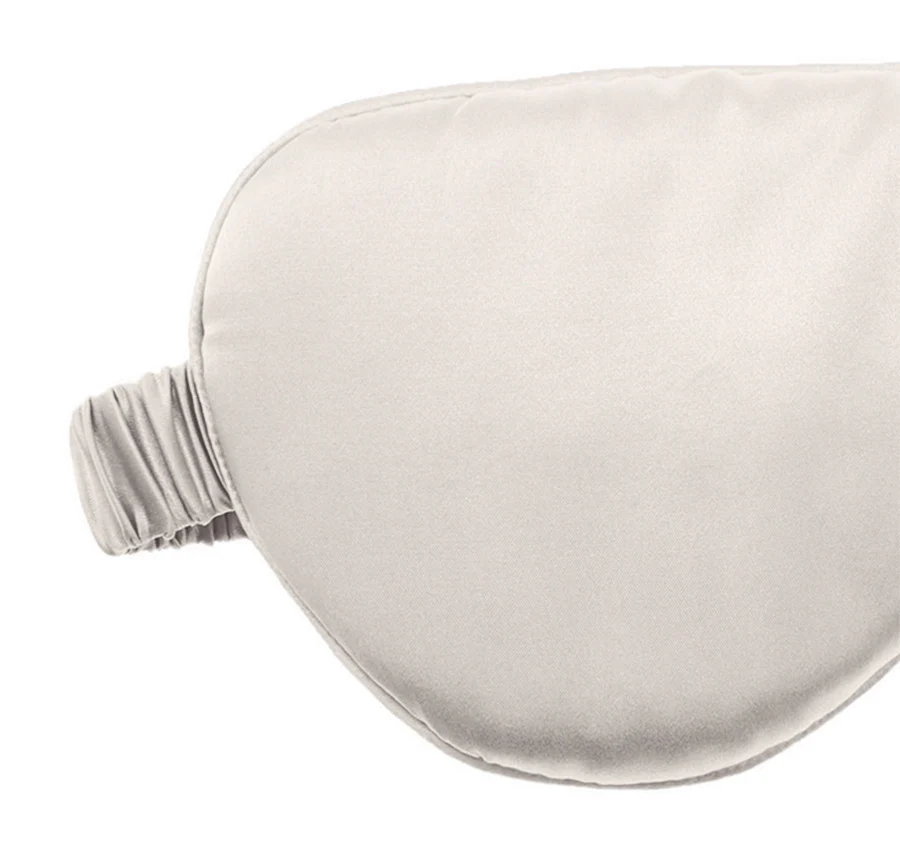 Mulberry Silk Eye Mask White - Image 2