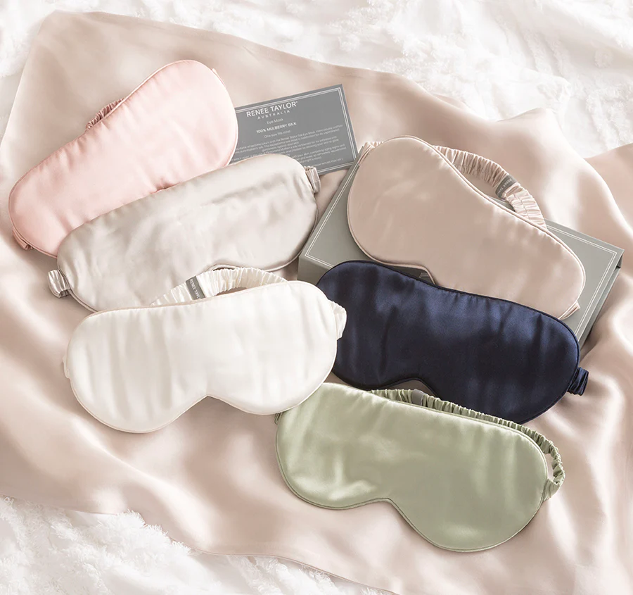 Mulberry Silk Eye Mask White - Image 3