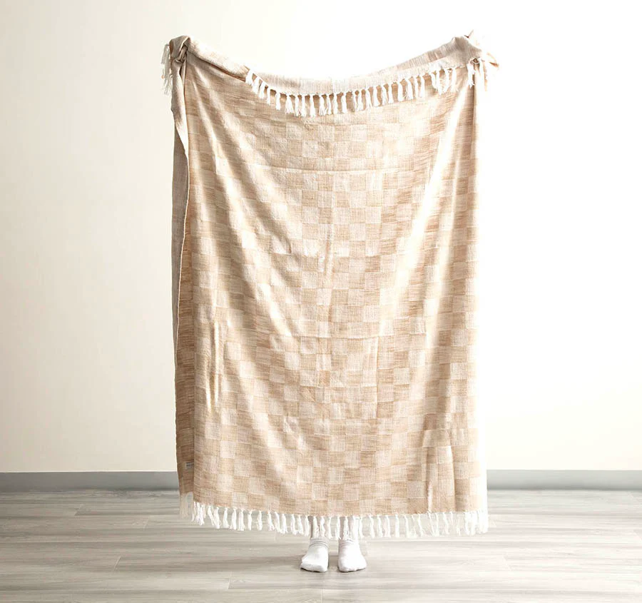 Nevis 130x170cm Throw Rug Nude