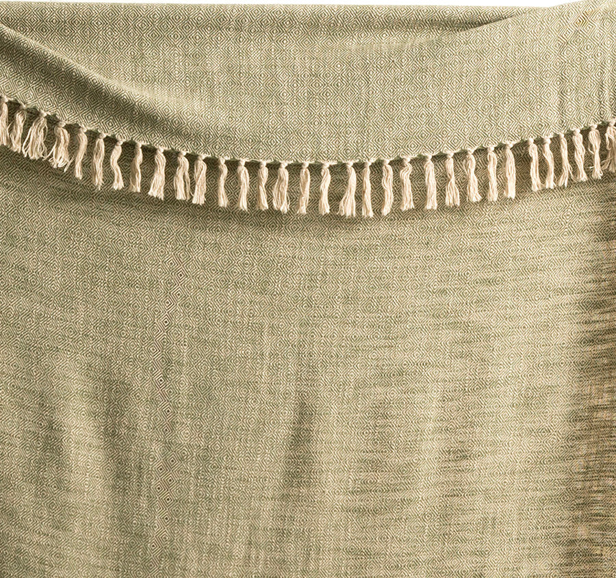 Surrey 130x170cm Throw Rug Olive - Image 2