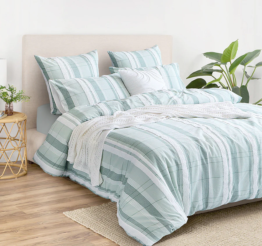Syracuse Quilt Cover Set Range Sage - Image 6
