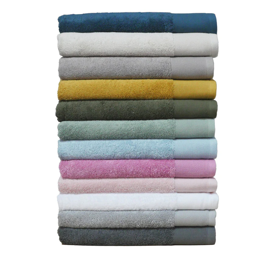 Vida Organic 630GSM Bath Towel Range Powder Blue - Image 6