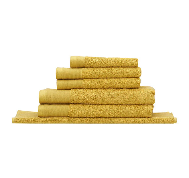 Vida Organic 630GSM Cotton Bath Towel Range Saffron - Image 4