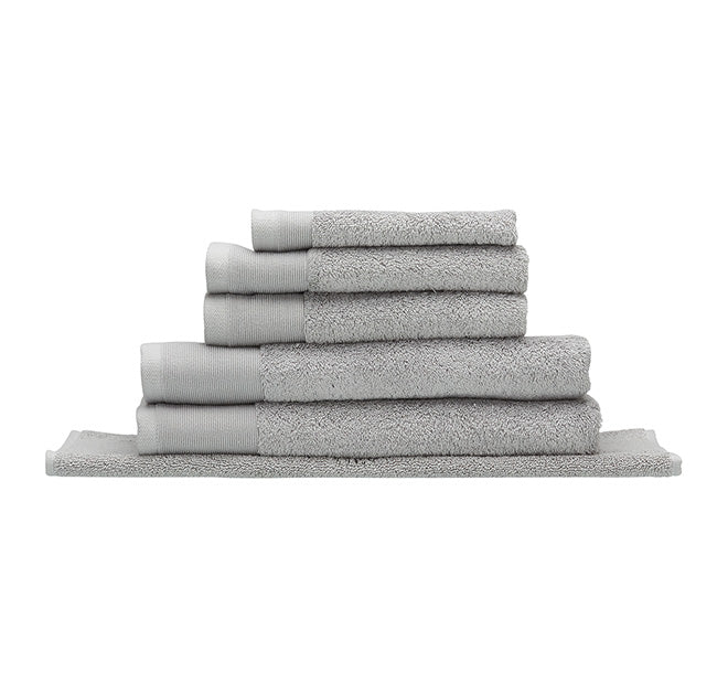 Vida Organic 630GSM Cotton Bath Towel Range Silver - Image 3