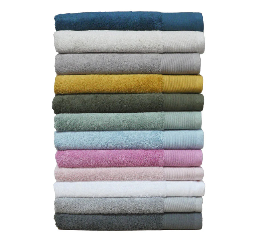 Vida Organic 630GSM Cotton Bath Towel Range Stone - Image 6
