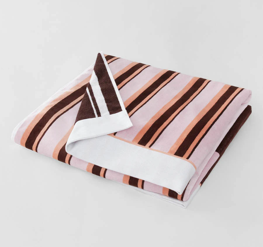 Aquatico 95x175cm Beach Towel Aubergine - Image 3
