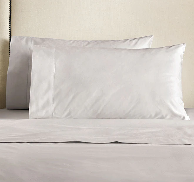 Hotel Luxury 1000THC Cotton Sateen King Pillowcase Pair Dove