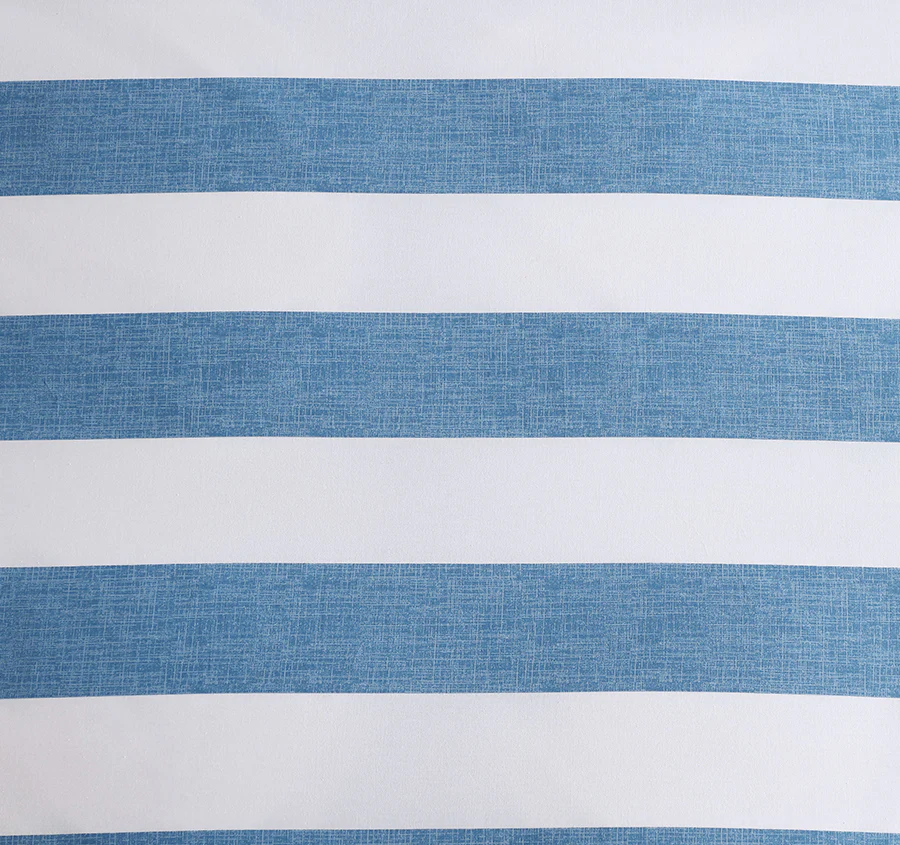 Awning Stripe Quilt Cover Set Range Blue - Image 2