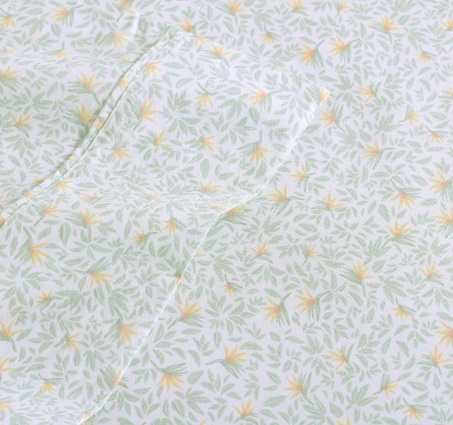 Crane Flower Sheet Set Range Sage - Image 2