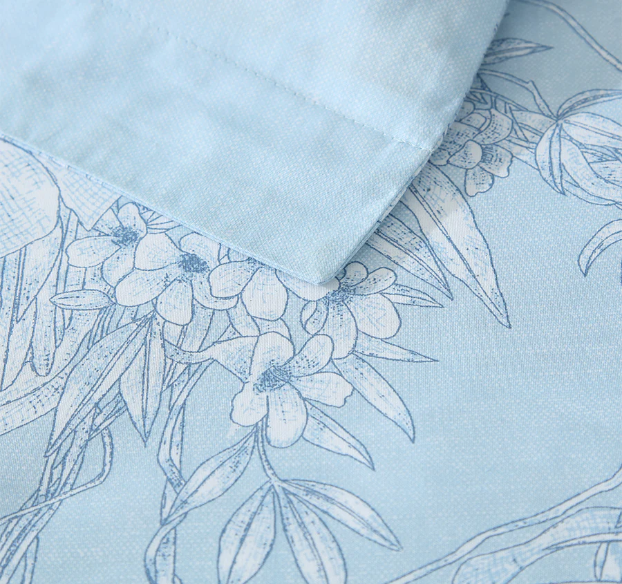 Jungle Toile Quilt Cover Set Range Blue - Image 5