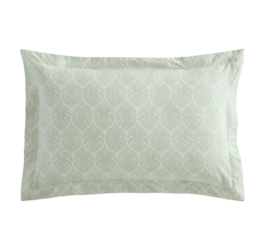 Line Palms Quilt Cover Set Range Green - Image 4