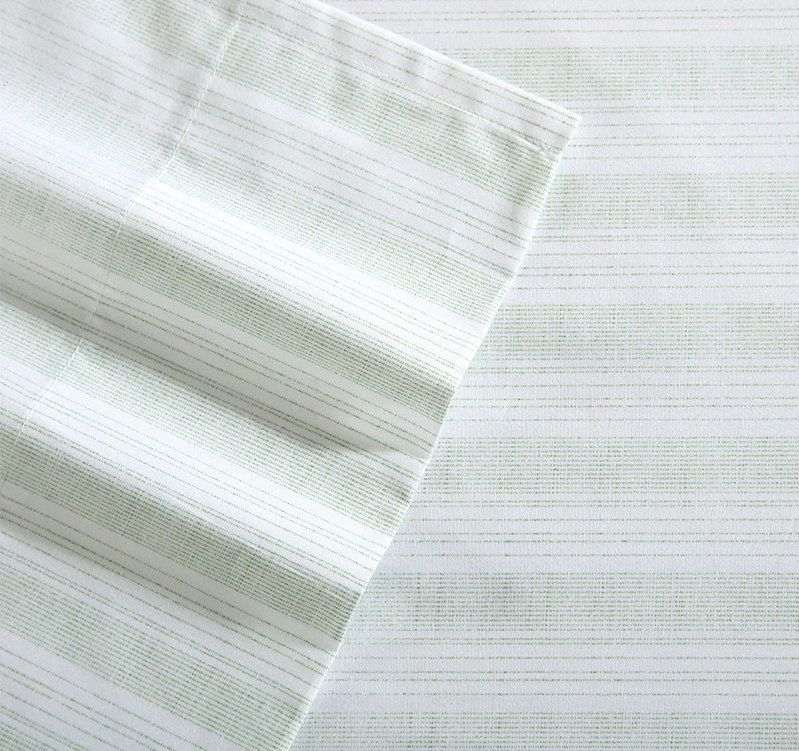 Maldive Stripe Sheet Set Range Green - Image 4