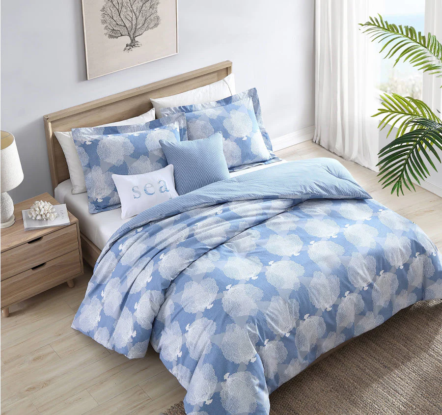 Ohana Quilt Cover Set Range Coastal Blue - Image 5