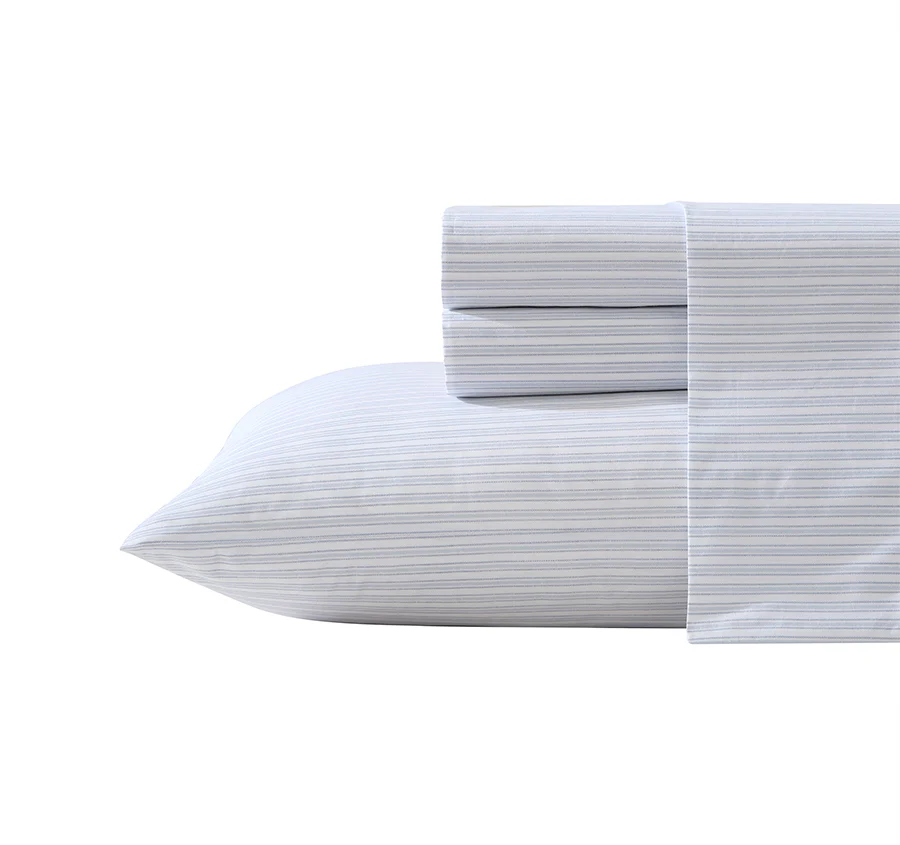 Relax Stripe Sheet Set Range Blue - Image 3