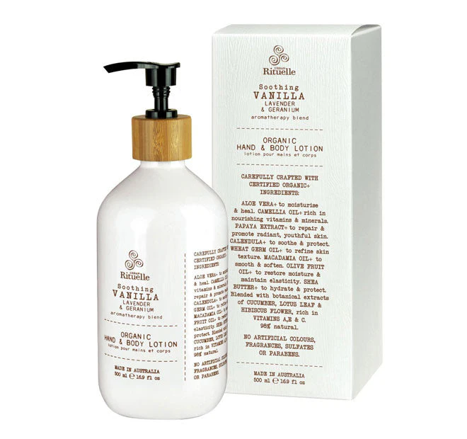 Flourish Organics 500ml Hand and Body Lotion Vanilla