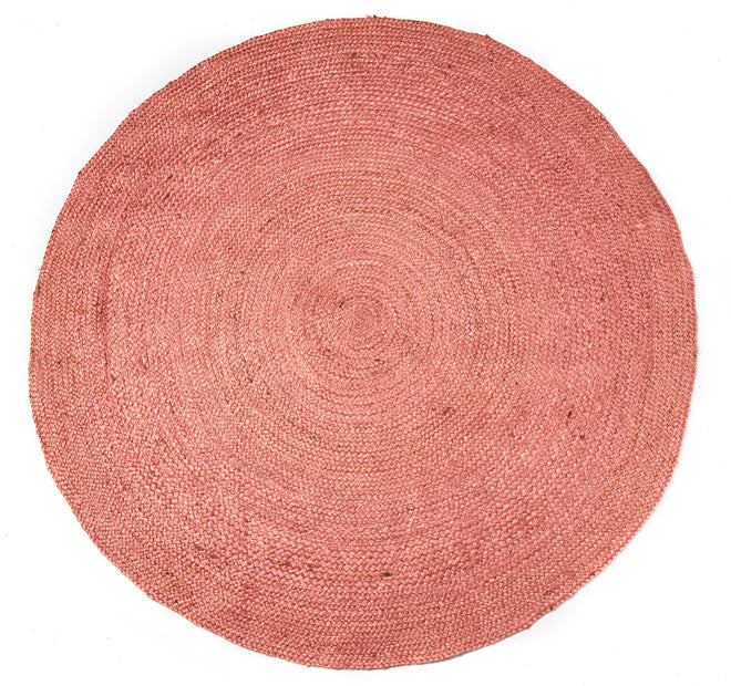 Benton Round Jute Rug Range Pink - Image 3
