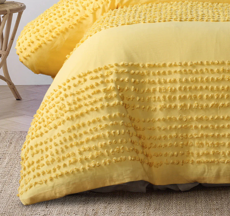 Betty Quilt Cover Set Range Banana Cream - Image 3