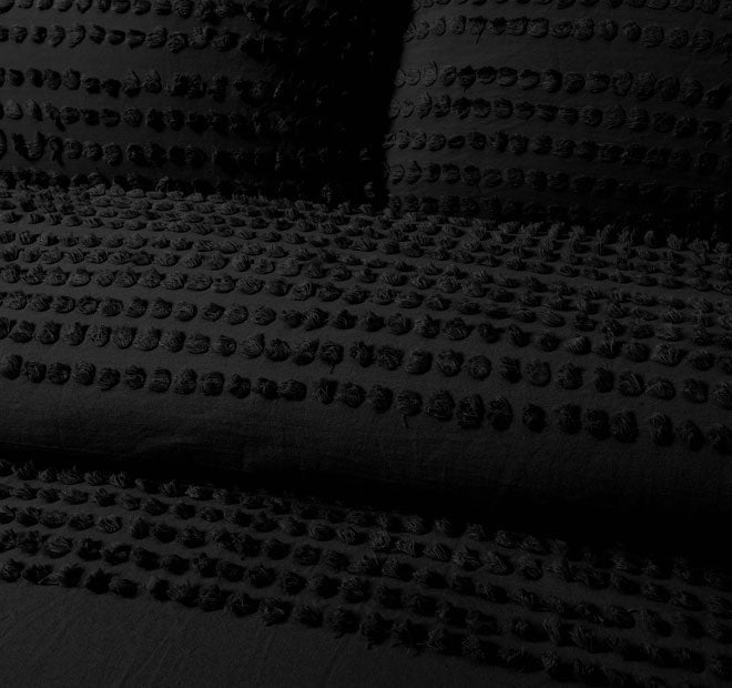 Betty Quilt Cover Set Range Black - Image 4