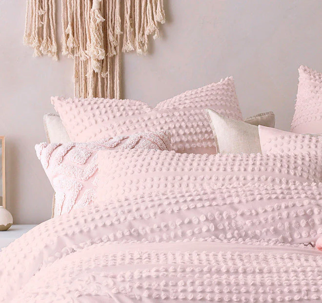 Betty Quilt Cover Set Range Blush - Image 5