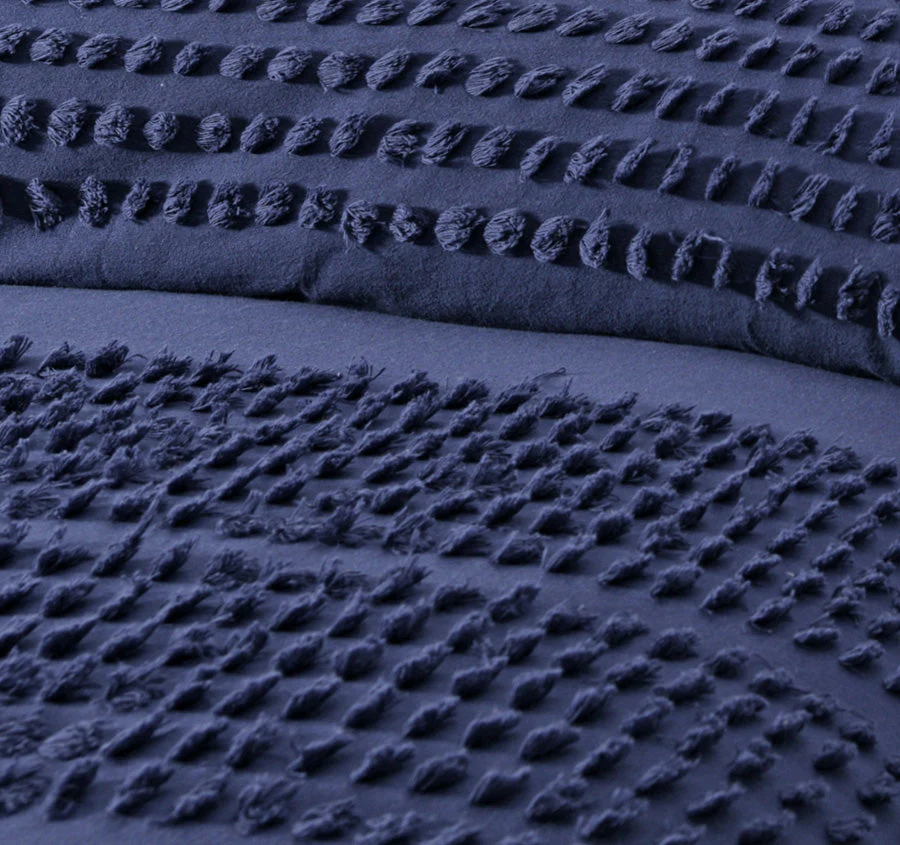 Betty Quilt Cover Set Range Dark Denim - Image 2