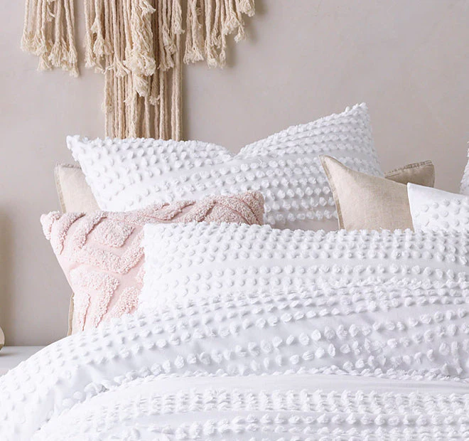 Betty Quilt Cover Set Range White - Image 5