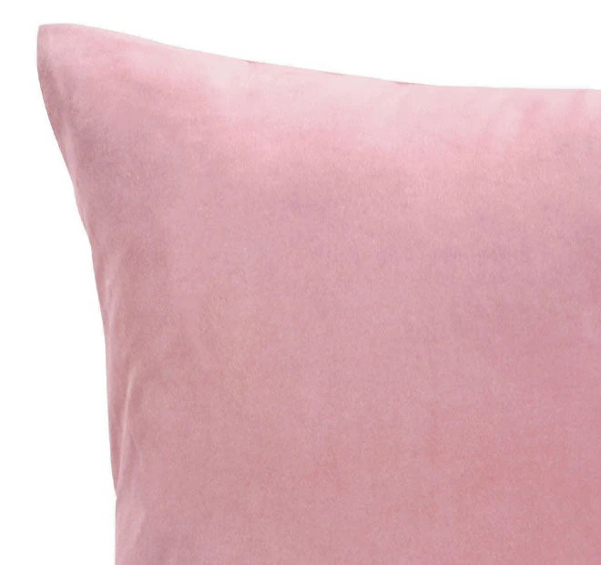 Cotton Velvet European Pillowcase Smokey Rose - Image 2