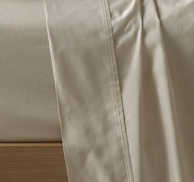 Eucalyptus Cotton Sheet Set Range Stone - Image 3