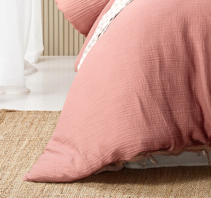 Hugo Quilt Cover Set Range Clay - Image 3