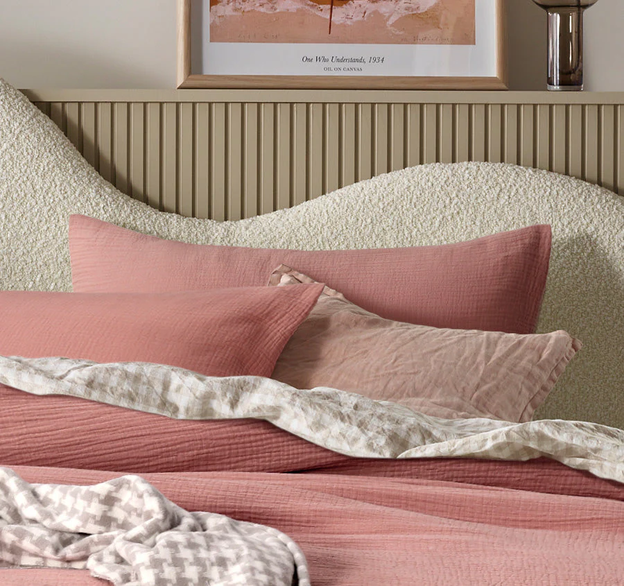 Hugo Quilt Cover Set Range Clay - Image 4