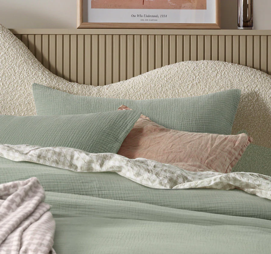 Hugo Quilt Cover Set Range Sage - Image 4