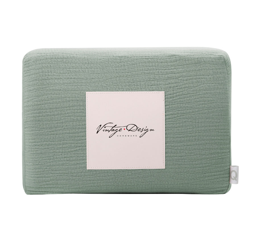 Hugo Reversible Quilt Cover Set Range Sage and Clay - Image 10