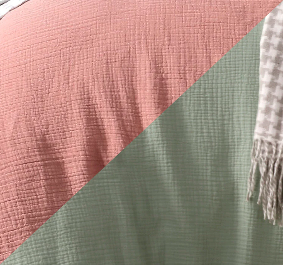 Hugo Reversible Quilt Cover Set Range Sage and Clay - Image 7